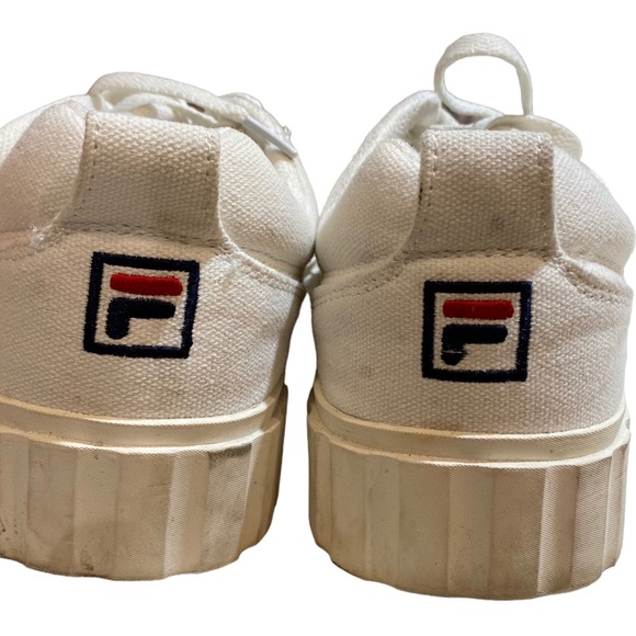 Fila Womens Sandblast Low White Athletic and Training Shoes Sneakers - Picture 2 of 7
